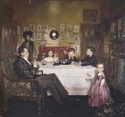 Sir William Orpen A Bloomsbury Family china oil painting reproduction